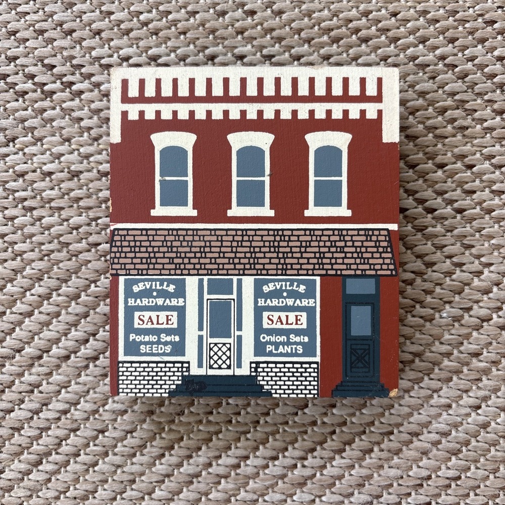 Cat's Meow SEVILLE HARDWARE Market Street Series 1991 Shelf Sitter
